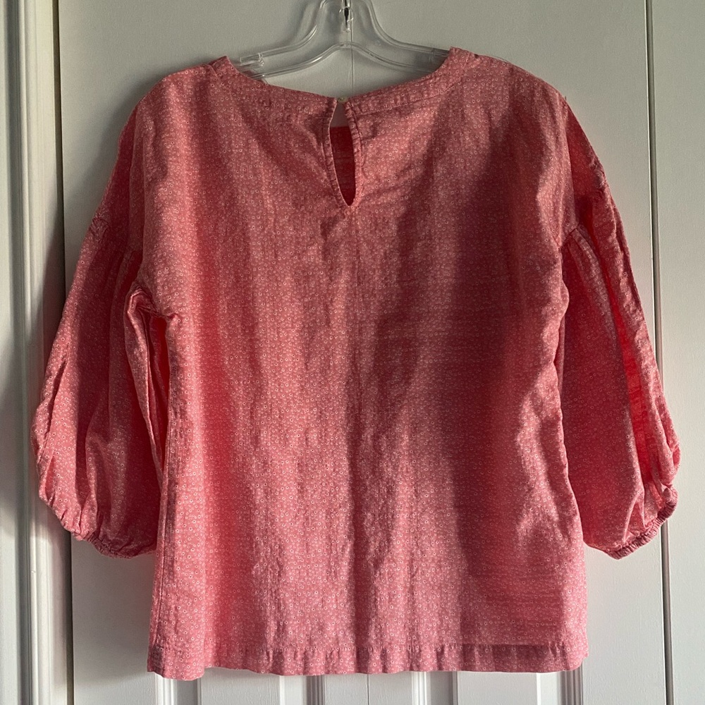 3/4 sleeve woven floral top
